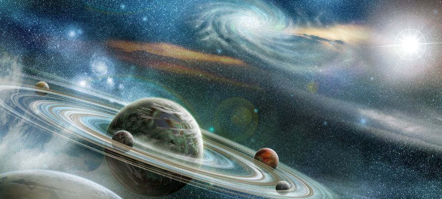 Картина на холсте солнечная система, арт hd0773601